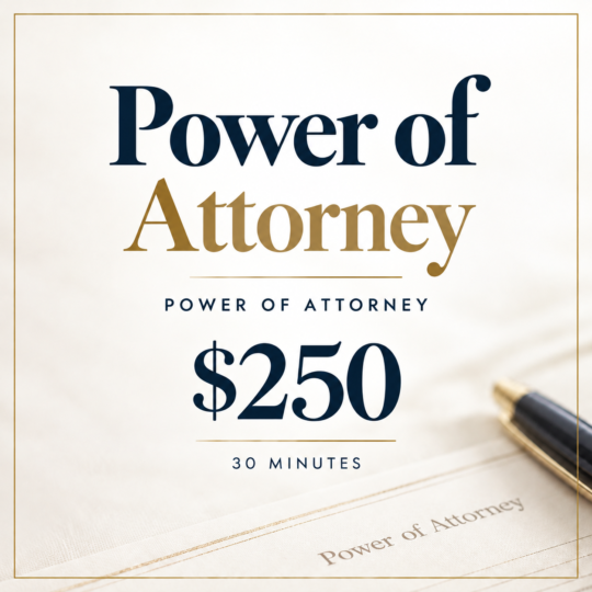 Power of Attorney